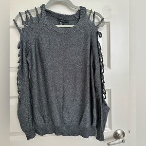 Forever 21; black, cut out long sleeve
